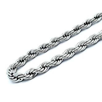 Stainless Steel Rope Chain 4mm, 24"