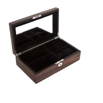 Brown Wood Stackable Jewelry Box – Damaged Item
