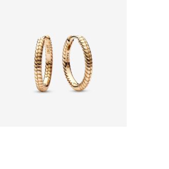 Pandora Moments Small Charm Hoop Earrings