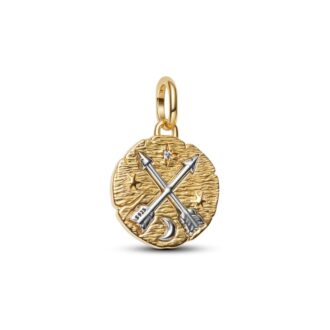 Pandora YGP Crossing Arrows Medallion Charm