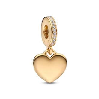 Engravable Heart Tag Dangle Charm