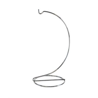 6-Inch Decorative Chrome Ornament Stand for Display