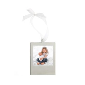 2x2 Silver Engravable Hanging Photo Frame