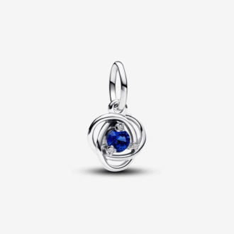 Princess Blue and Clear CZ Dangle Charm