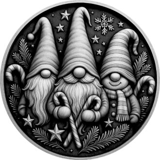 Wooden Gnome Engagement Ring Ornament