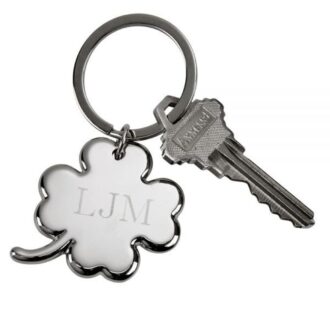 3-Inch Four Leaf Clover Keychain for Good Luck