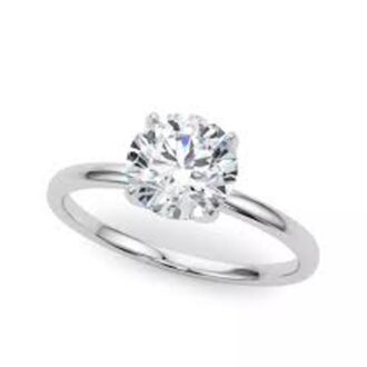 Pre-Owned Platinum .62ct Round Diamond Solitaire Ring