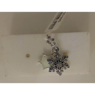 Snowflake & Star Aurora Opal Double Dangle Charm