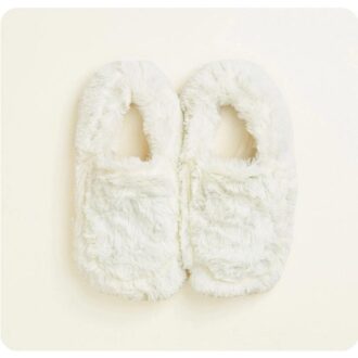 Warmies Cream Slippers, One Size Fits Most (6-10)