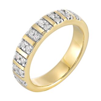 Anniversary Band with .33ctw Round Diamonds in 14k Yellow Gold