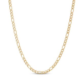 Gold-Plated Sterling Silver Figaro Chain 3.5mm, 24"