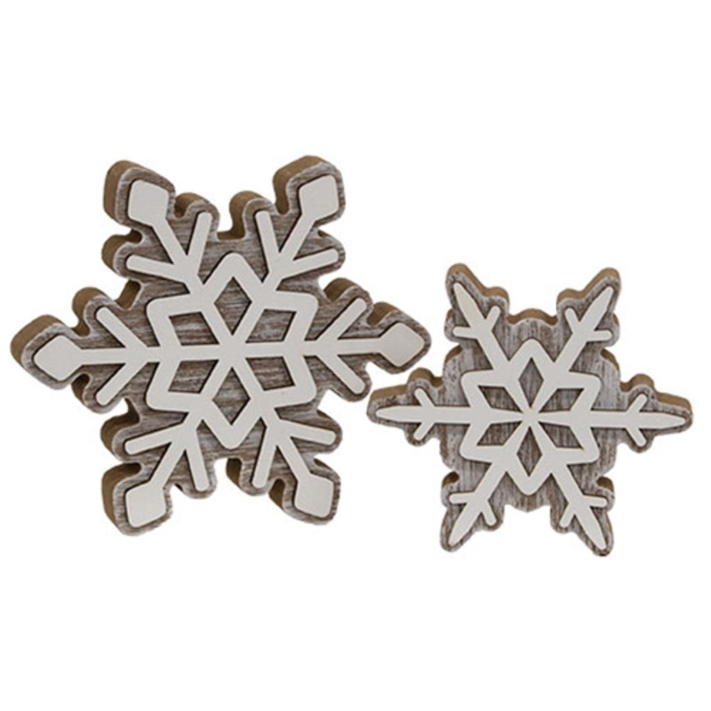 Add a touch of winter charm to your decor with this 5.5" Layered Chunky Snowflake Sitter. Perfect for tabletop displays, this delightful piece captures the beauty of snowflakes with its layered design, making it an enchanting addition to your seasonal decorations.