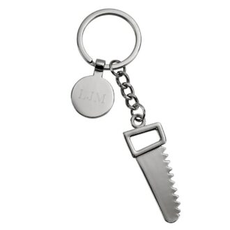 4.75 Inch Saw Keychain with Engravable Plate