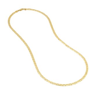 Mariner Link Chain 4.6mm in 18k Yellow Gold 24" Length