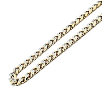 Stainless Steel Gold-Tone Cuban Link Chain 5mm, 22"