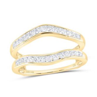 0.50 CTW Diamond Channel-Set Jacket Ring in 14K Yellow Gold