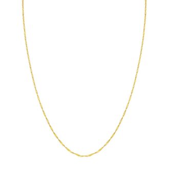 14k Yellow Gold 30in Singapore Chain, 1.3mm, Lobster Clasp