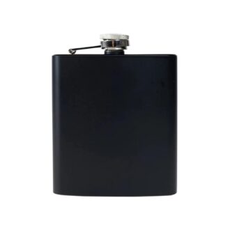 7oz Black Stainless Steel Hip Flask