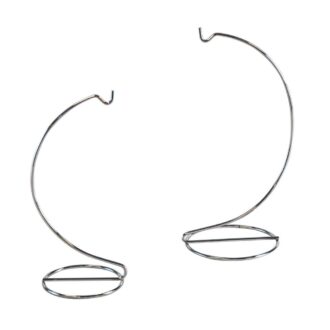 4.75" Chrome Deco Ornament Display Stand