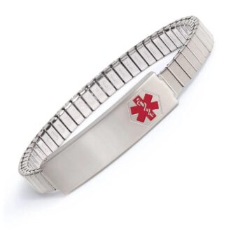 Medilog Stainless Steel Women's Medical ID Bracelet