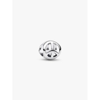 Pandora Silver Peace Sign Mini Charm