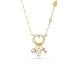 Swarovski Idyllia Yellow Heart Charm Necklace