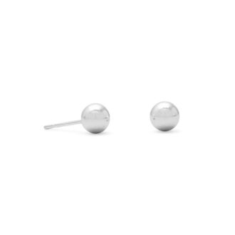 Sterling Silver 5mm Ball Stud Earrings