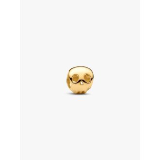 Pandora 14K Gold Plated Skull Mini Charm