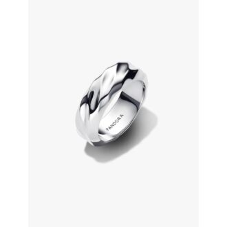 Pandora Rippled Sterling Silver Ring