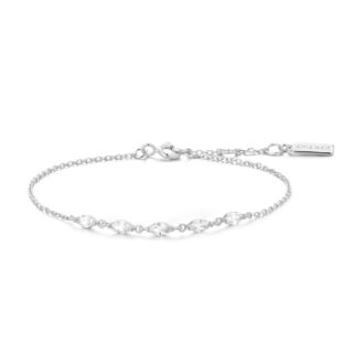 Ania Haie Sterling Silver Marquise 5-Stone Bracelet