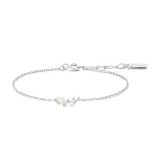Ania Haie Silver Pearl & CZ Cluster Bracelet