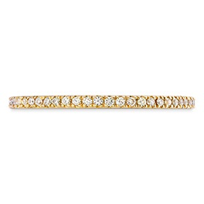 Hearts on Fire Classic Eternity Band with .21ctw Diamonds in 18k Yellow Gold