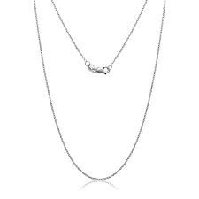 Cable Chain 18" Length in 14k White Gold