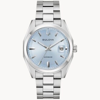 Bulova Men's Surveyor Dress Watch with Light Blue Dial