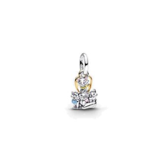 Pandora Disney The Aristocats Two-tone Double Dangle Charm