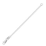 Double Curb Chain Extender 1.8mm x 3" in Sterling Silver