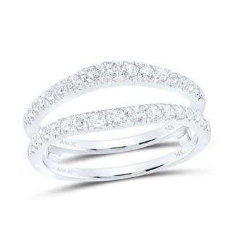 Enhancer Wedding Band with .50ctw Round Diamonds in 14k White Gold