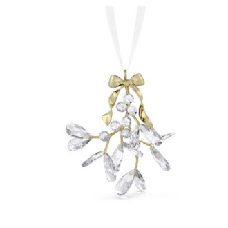Swarovski Holiday Magic Mistletoe Crystal Ornament