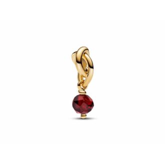 Pandora January Red Eternity Circle Dangle Charm