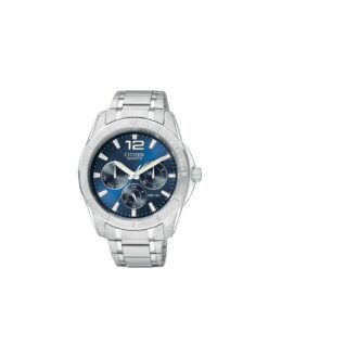 Citizen Men's Stainless Steel Blue Dial Quartz Dress Watch