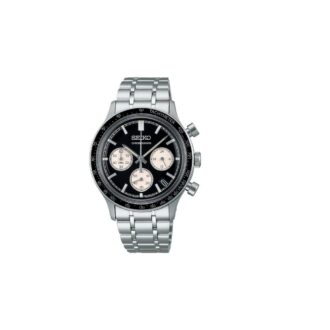 Seiko Men's Essentials Black Dial Quartz Chronograph Watch