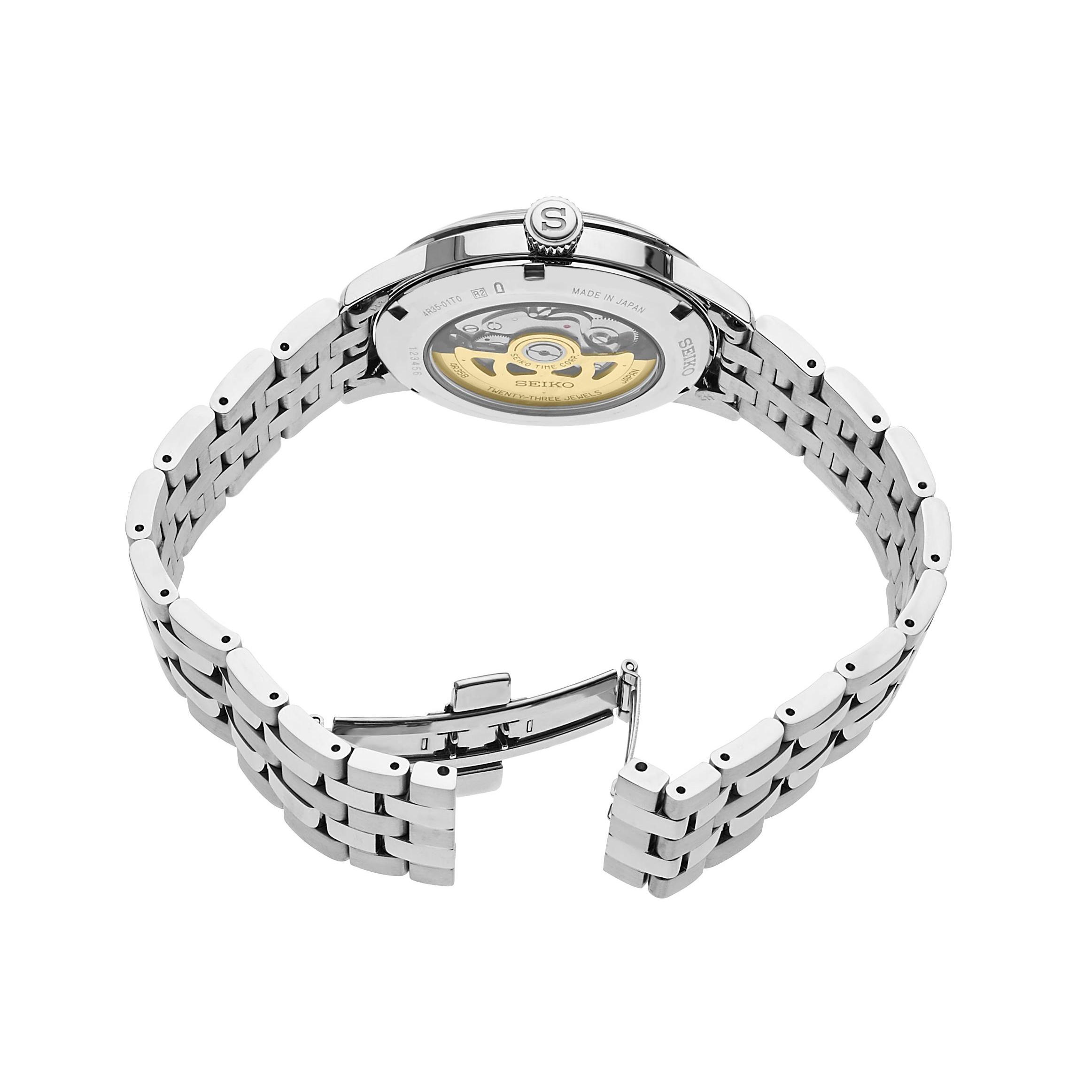 Seiko Men's Presage Automatic Watch with Blue Dial