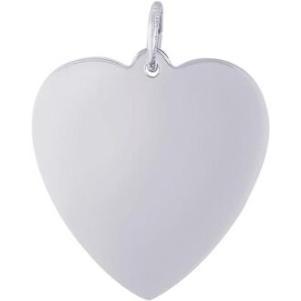 Rembrandt Classic Heart Charm in Sterling Silver