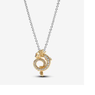 Pandora Two-Tone Chinese Year of the Dragon Necklace