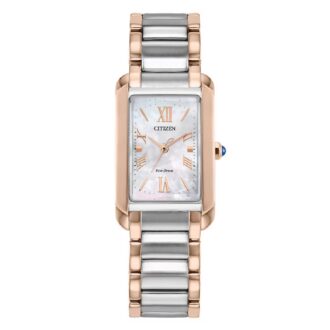 Citizen Two-Tone Stainless Steel Rectangular Dress Watch