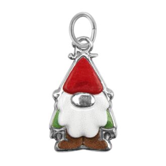 Enamel Gnome Charm in Sterling Silver by Rembrandt Charms