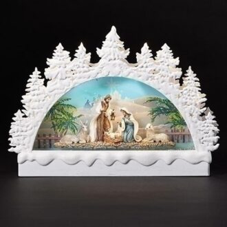 9" LED Swirl Nativity Arch Decoration