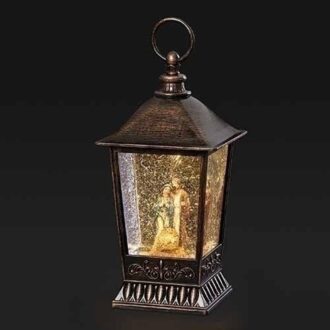 9.5" Lighted Holy Family Swirl Lantern