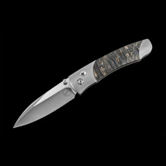 William Henry Titanium Pocket Knife, Green Handle, SS Blade