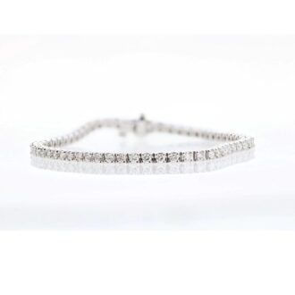 Tennis Bracelet 4ctw Round Lab Grown Diamonds 14k White Gold